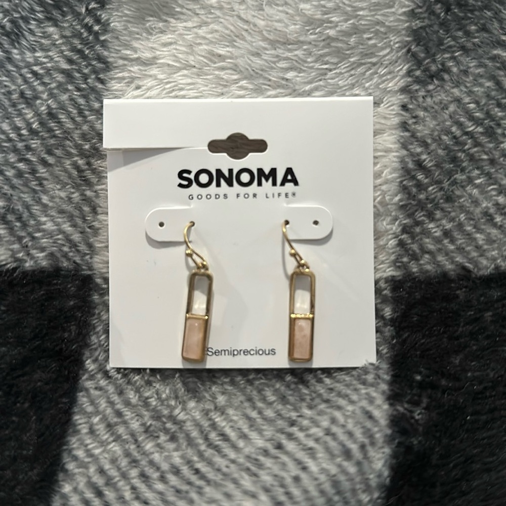 Gold tone earrings
